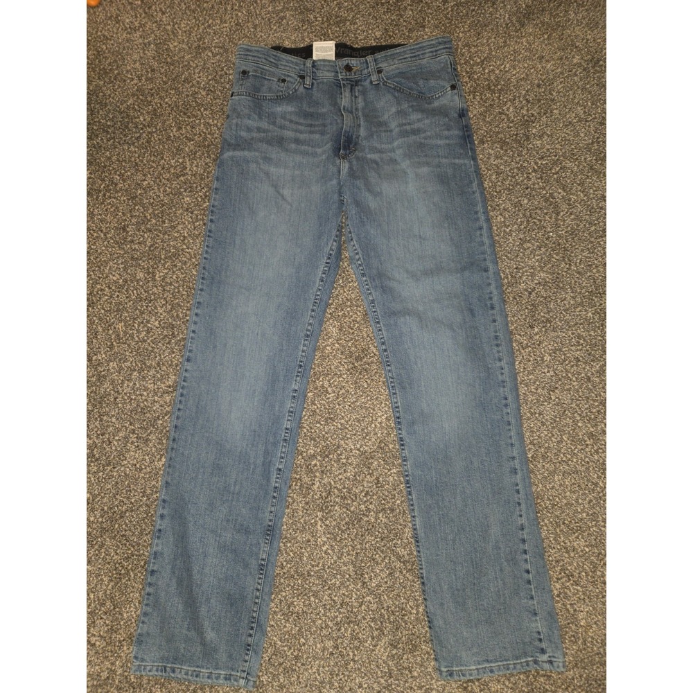 Men's Wrangler Authentics Regular Fit Comfort Waist Jean- Chalk Blue 33x34